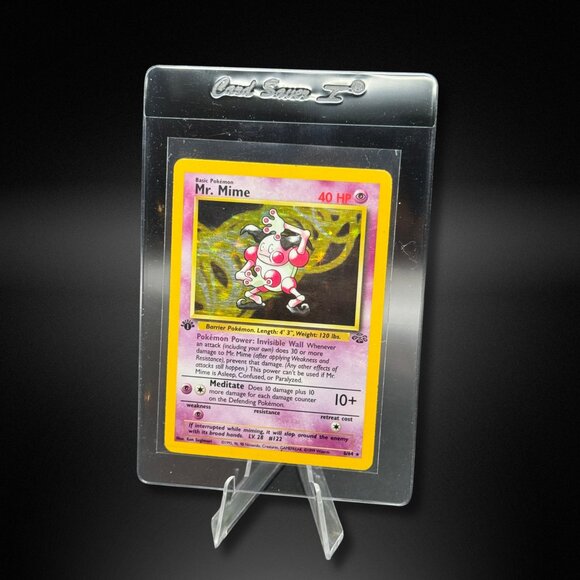 Mr. Mime 6/64 [1st Edition Holo] Rare Pokemon Card Jungle 1999 - Picture 3 of 3